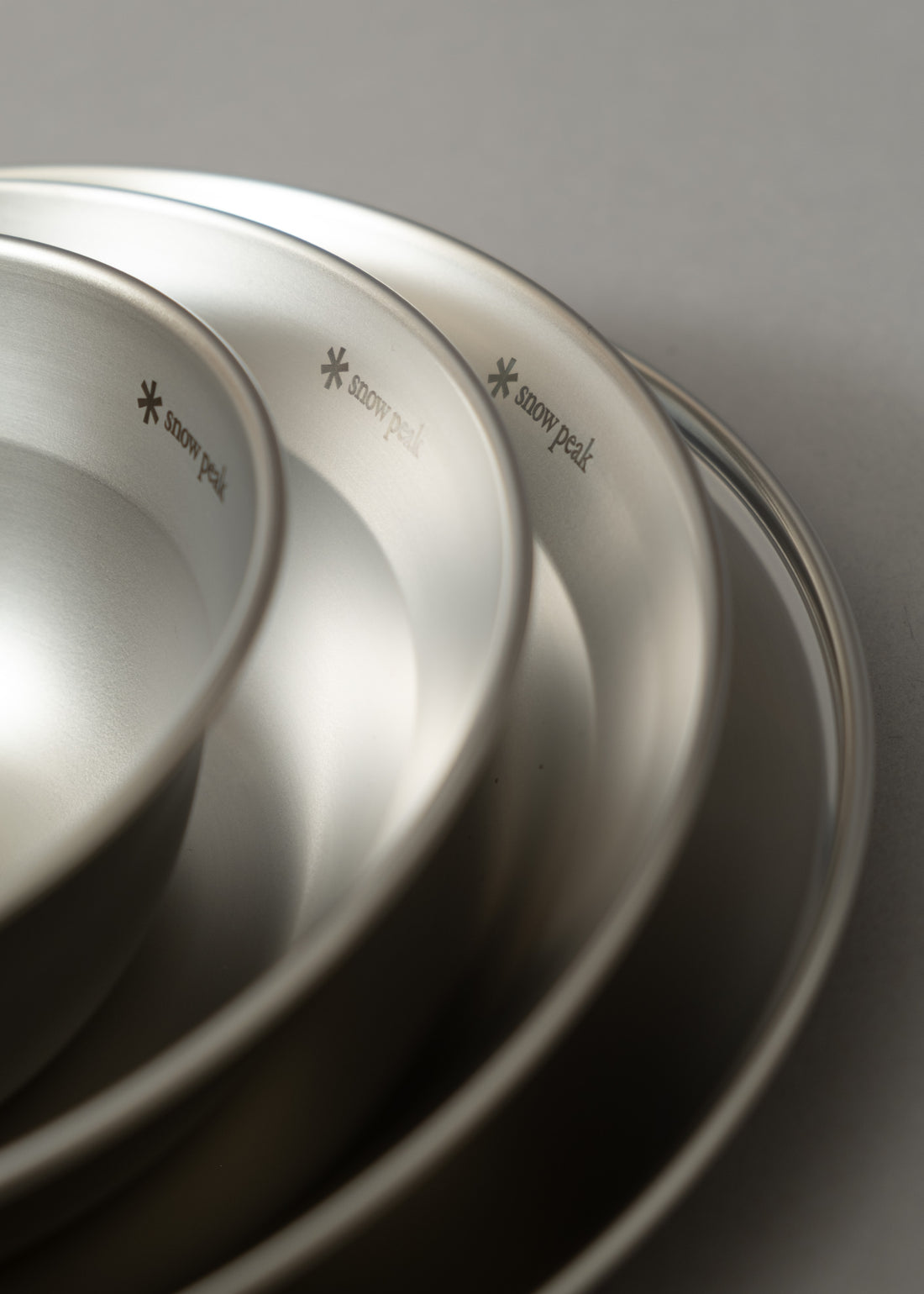 SERVICE COMPLET INOX - RENEWED TABLEWARE SET L - 4 PIECES - SNOW PEAK