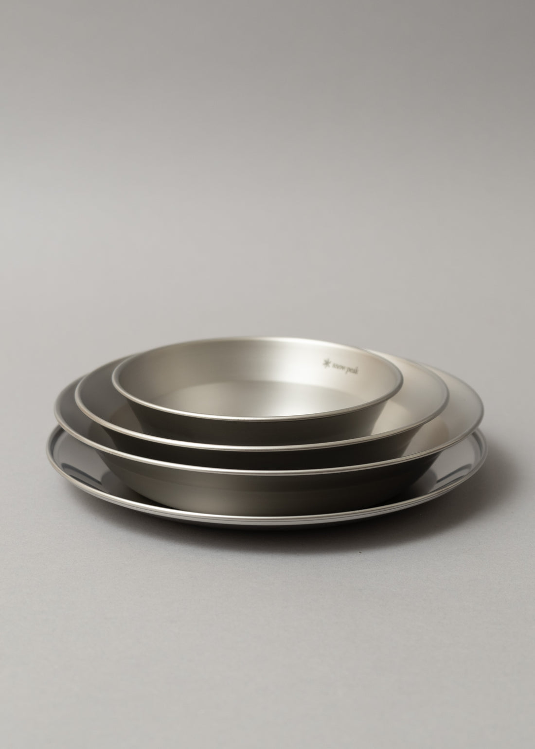 SERVICE COMPLET INOX - RENEWED TABLEWARE SET L - 4 PIECES - SNOW PEAK