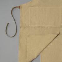 TABLIER FENDU EN CANVAS EPAIS - "FRONT SPLIT APRON" - NIWAKI