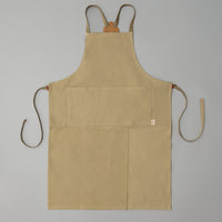 TABLIER FENDU EN CANVAS EPAIS - "FRONT SPLIT APRON" - NIWAKI