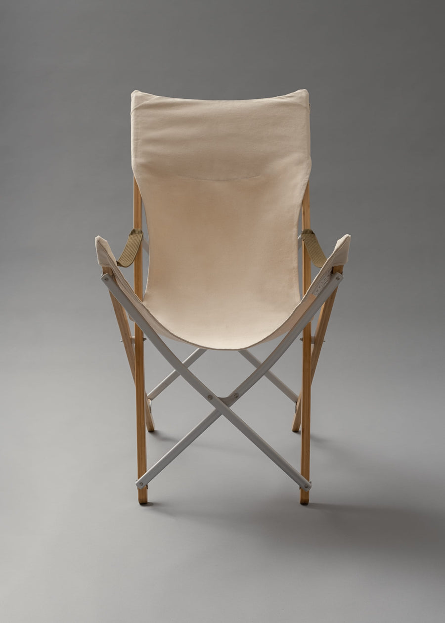 TAKE! CHAIR LONG - Fauteuil DE CAMPING pliable en bambou, coton, aluminium - SNOW PEAK