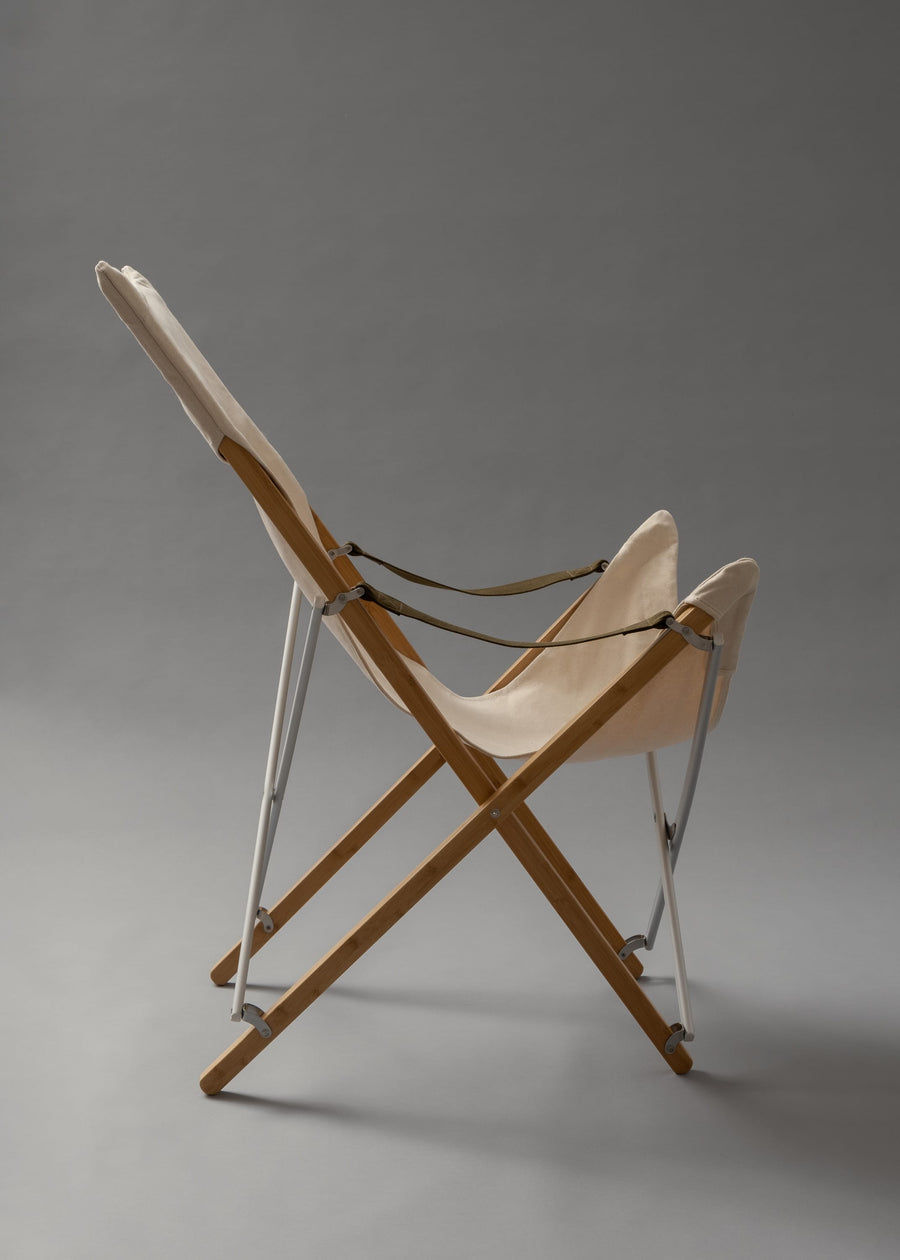 TAKE! CHAIR LONG - Fauteuil DE CAMPING pliable en bambou, coton, aluminium - SNOW PEAK