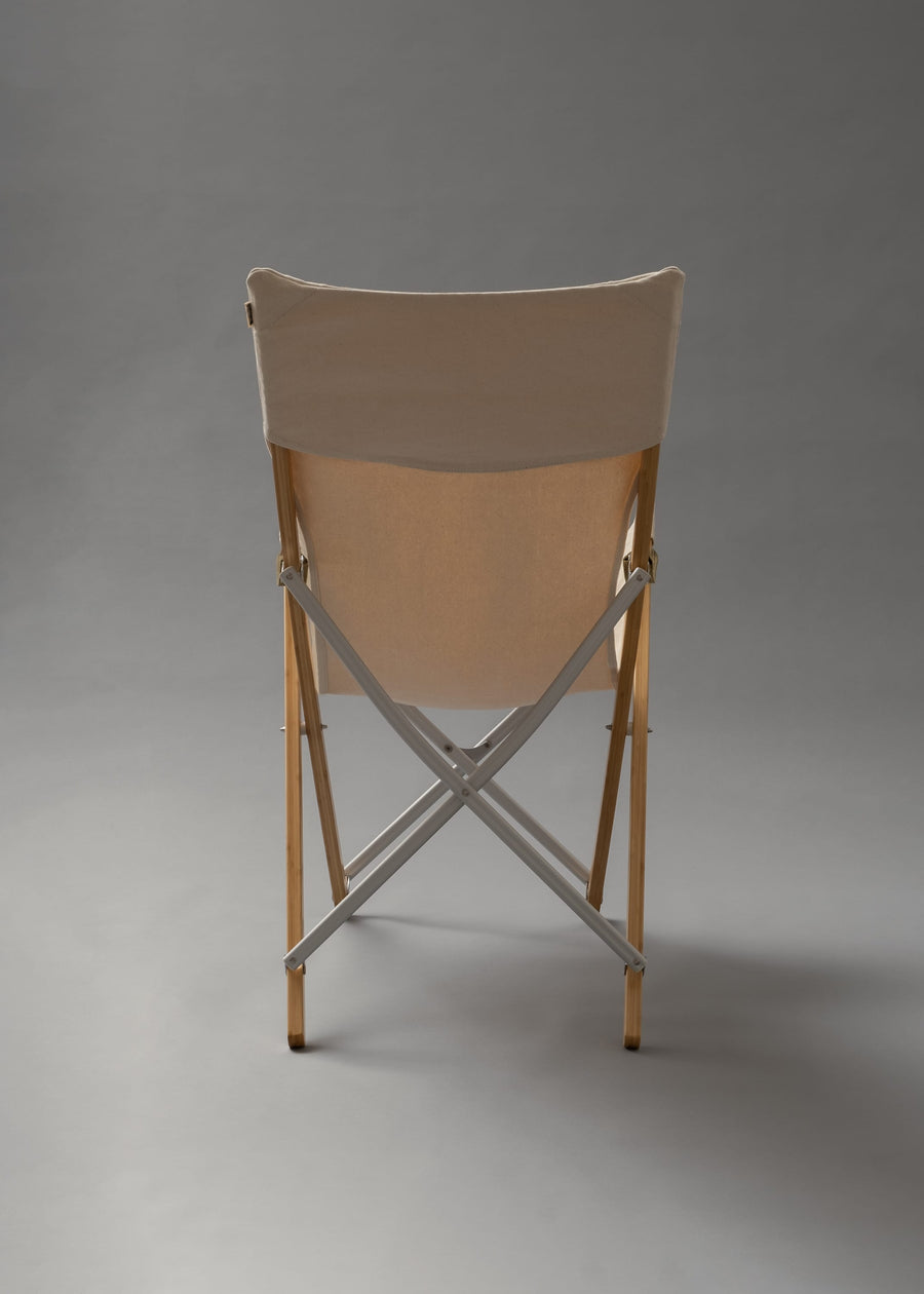 TAKE! CHAIR LONG - Fauteuil DE CAMPING pliable en bambou, coton, aluminium - SNOW PEAK