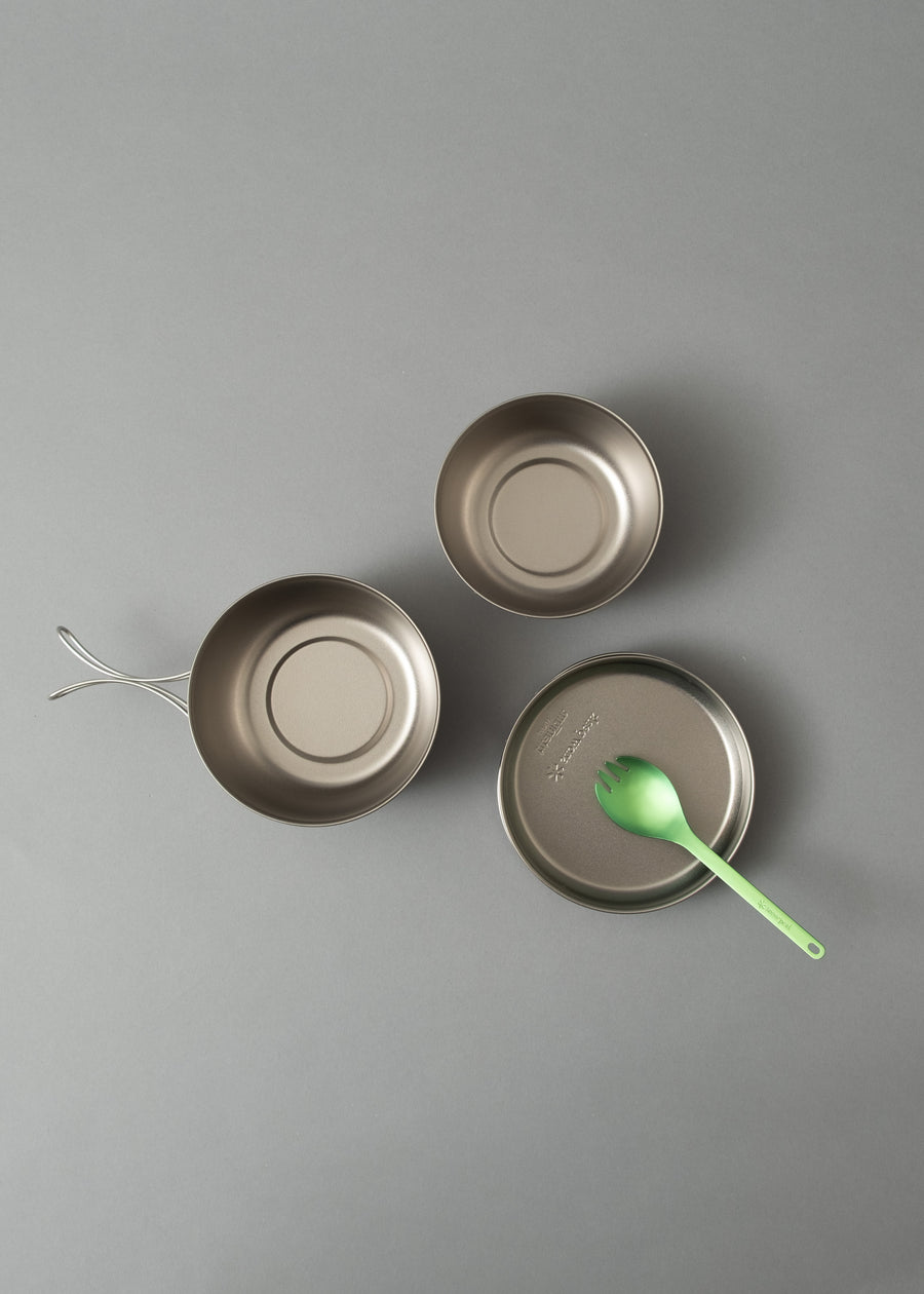 POPOTE DE CAMPING EN TITANE - 3 PCS TITATIUM COOKSET - SNOW PEAK