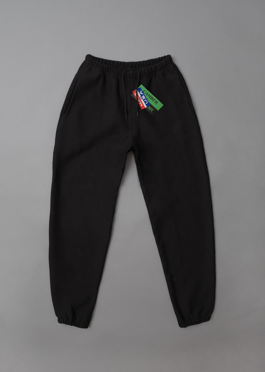 PANTALON DE JOGGING - NOIR - 12 OZ CROSS KNIT SWEATPANT - CAMBER USA