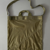 SAC TOTE ULTRA LEGER - TOILE DE PARACHUTE VINTAGE - 2-WAY BAG - OLIVE - PUEBCO