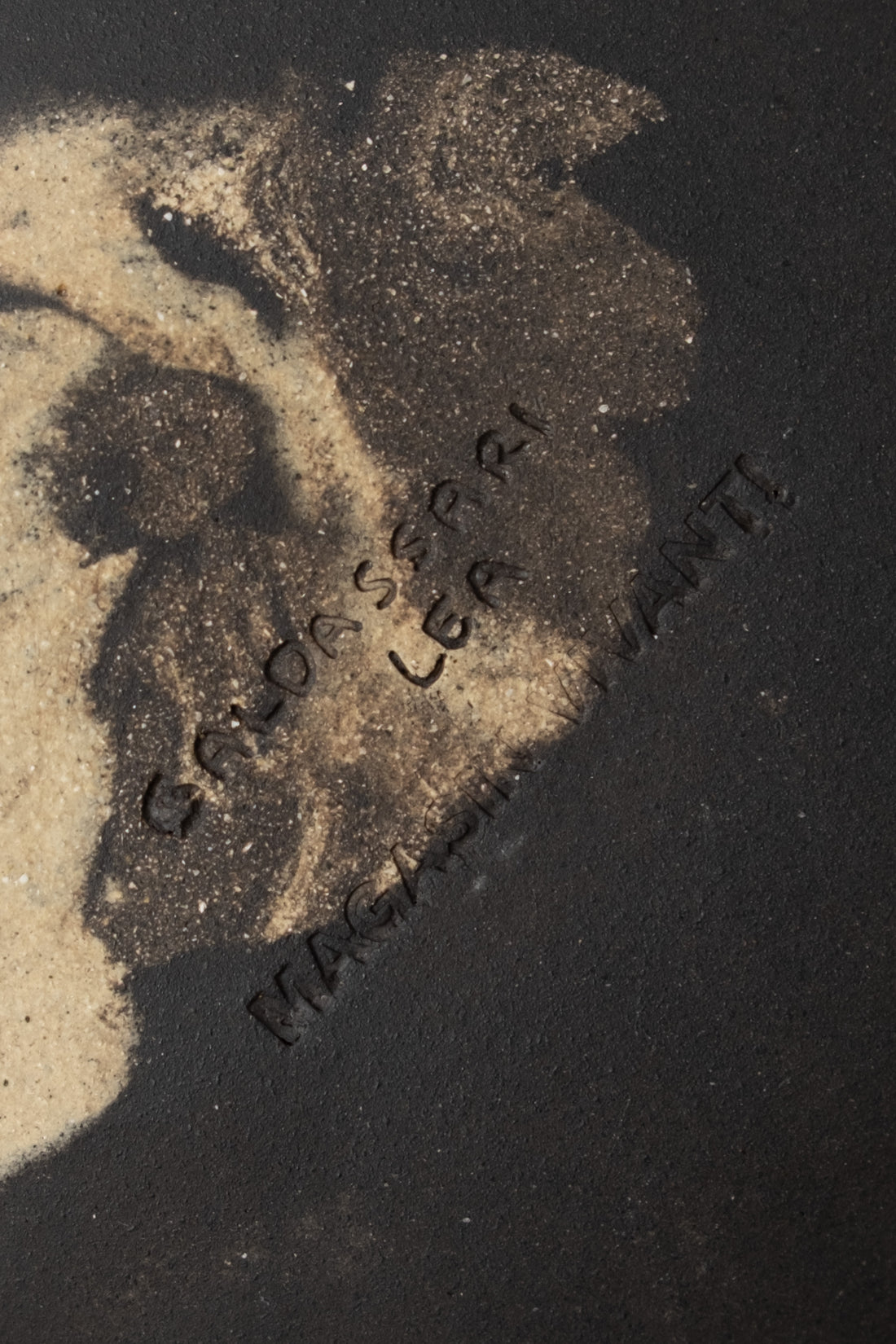 MANGEOIRE / ABREUVOIR EN TERRE MÊLÉE - "SERIE MANGEOIRES" - NOIR - LÉA BALDASSARI X MAGASIN VIVANT!