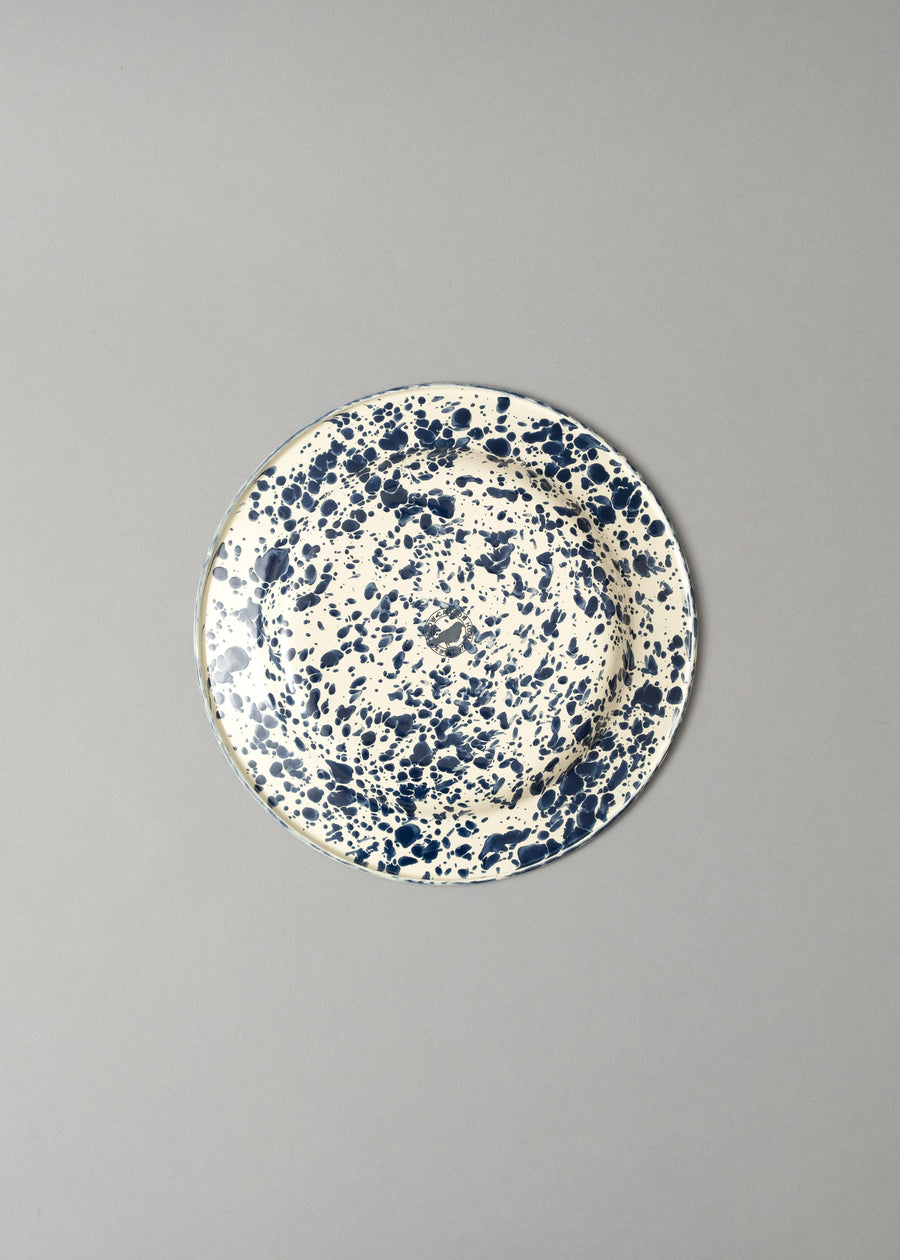 ASSIETTE PLATE 26 cm - NAVY « SPLASH » - CROW CANYON