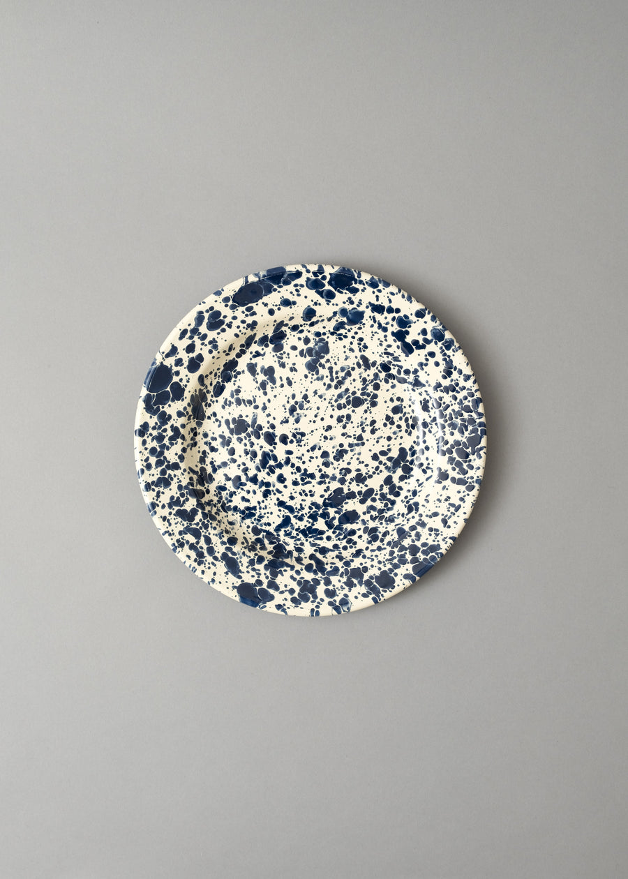 ASSIETTE PLATE 26 cm - NAVY « SPLASH » - CROW CANYON