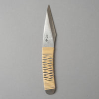 COUTEAU KIRIDASHI JAPONAIS - LAME BLUE PAPER STEEL - ETUI CUIR - NIWAKI